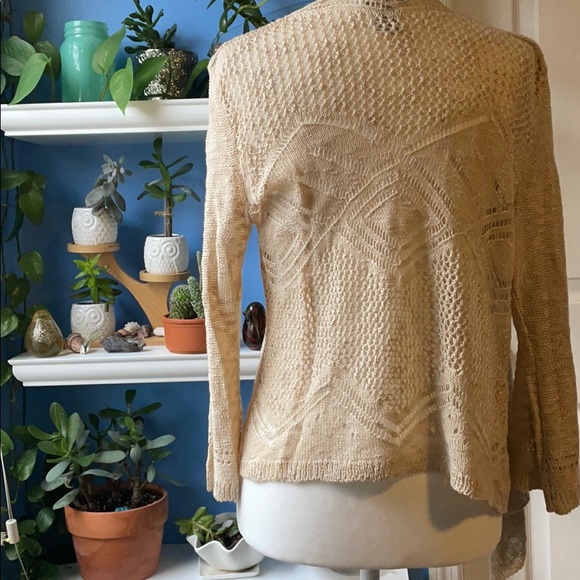 🌺Beige open front cardigan🌺 - Picture 6 of 7